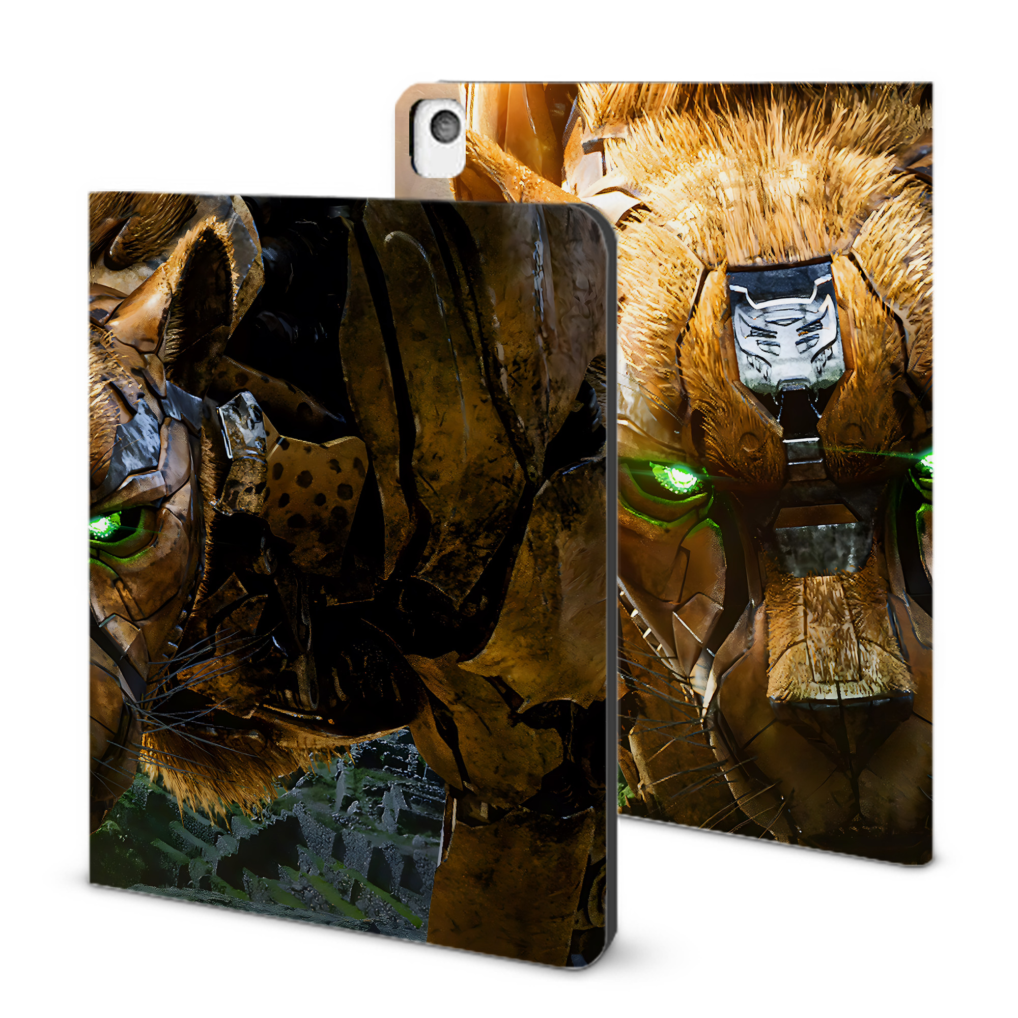 （画像用） Transformers トランスフォーマー IPadケース ペンホルダー付き ブックスタイルデザイン